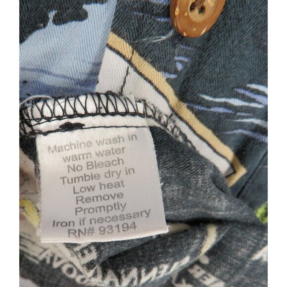 VTG David Carey Originals Alaska Button Down Shirt Adult L All Over Print Casual - Picture 11 of 12